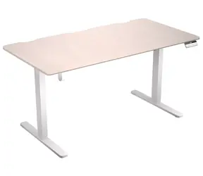 Endorfy Atlas L Electric světlá béžová/bílá / Herní stůl / 150 x 78 cm / 80 kg