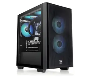 Thermaltake Versa H16 TG ARGB černá / Micro tower / mATX / 3x 120mm ARGB / bez zdroje / průhledná bočnice