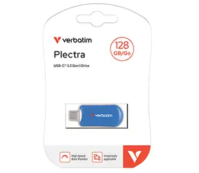 Verbatim Plectra 128GB modrá / Flash disk / USB-C 3.2 Gen 1 / až 100 MB/s