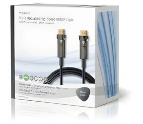 Nedis Ultra High Speed HDMI AOC 100 m černá / Kabel HDMI / 8K 60 Hz / 48 Gbps / Ethernet
