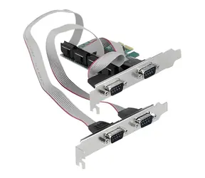 Delock PCI Express karta / 4x sériový RS-232 / PCIe x1 / nízkoprofilová