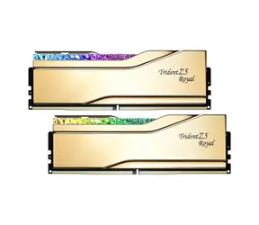G.Skill Trident Z5 Royal zlatá 32GB (2x 16GB) / Operační paměť / DDR5 / 7200MHz / CL34 / DIMM / XMP 3.0