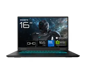 Gigabyte Gaming A16 Pro DYHG5DECC4SH černá / Notebook / 16" WQXGA IPS 165Hz / Intel Core 7 240H / 32GB / 1TB SSD