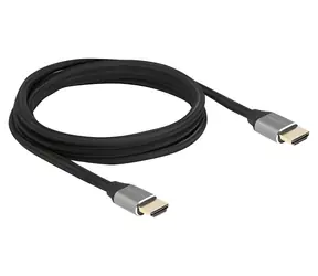 DeLock Ultra vysokorychlostní HDMI 83996 šedá / Kabel / 48 Gbps / 8K/60Hz / 2m / pozlacené konektory