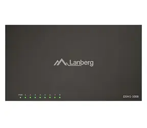 Lanberg DSM1-1008 / Switch / 8-port / Gigabit Ethernet / Unmanaged