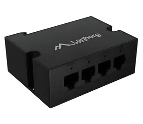 Lanberg DIN-FE4-AT-30W / PoE extender / 100 Mbps / 4x RJ-45 / PoE AT / 30 W / DIN lišta