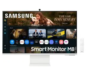32" Samsung S32FM801UU bílá / Smart monitor / VA / 4K UHD / 60 Hz / HDR10+ / HDMI / USB-C / repro