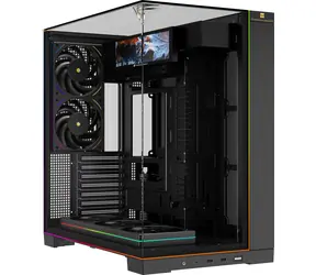 THERMALRIGHT A70 Black Vision ARGB / Full Tower / ATX / 2x USB-A + 1x USB-C / LCD displej / 5x 120mm ARGB / bez zdroje
