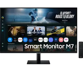 32" Samsung Smart M70F černá / Monitor / VA / 3840x2160 / 4ms / 3000:1 / 300cd-m2 / USB-C 65W / Wi-Fi+BT