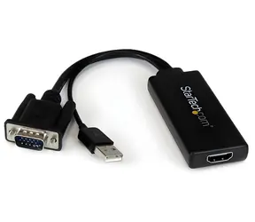 StarTech adaptér VGA na HDMI černá / 1080p / audio