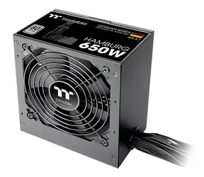Thermaltake HAMBURG 650W černá / PC zdroj / ATX 3.1 / 650W / 80PLUS 230V EU / 120mm ventilátor