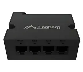 Lanberg DIN-GE4-BT-90W / PoE extender / DIN Rail / 4× 1Gbps / IEEE 802.3bt / 90W