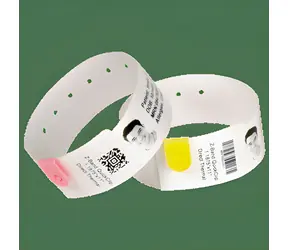 Zebra Wristband modrá 1x10in (25.4x254mm) / PP / DT / Z-Band Splash / Adhesive closure / 350/roll / 4/box