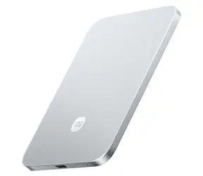 Xiaomi UltraThin Magnetic Power Bank 5000 Glacier Silver / Powerbanka / 5 000 mAh / 15W bezdrátově / 22,5W kabelově