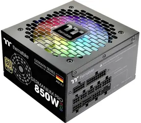 Thermaltake Germanium Pro RGB 850W černá / PC napájecí zdroj / ATX 3.1 / 80 PLUS Gold / 12+4pin / RGB