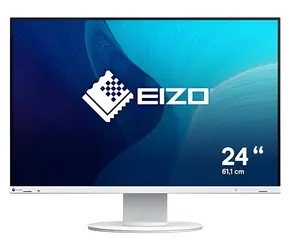 24.1" EIZO FlexScan EV2410R bílá / Monitor / IPS / 1920 × 1200 / 16:10 / 350 cd-m2 / HDMI + DP + DVI-D + VGA / USB hub