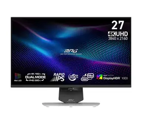 27" MSI MPG 274URDFW E16M bílá / Herní monitor / Mini-LED / IPS / 4K UHD / 160Hz / 0,5ms / 2x HDMI + DP + USB-C / VESA