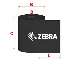 ZEBRA ZipShip 3400 TTR páska (6ks) / Wax-Resin / 83mm / 450m / out / 1" / 6ks