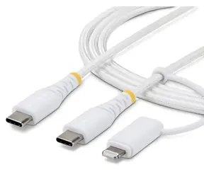 StarTech bílá / Kabel USB-C - Lightning / 1 m / Rychlonabíjení