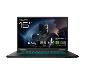 Gigabyte GAMING A16 3VHK3DE894SH černá / Herní notebook / 16" IPS 165 Hz / AMD Ryzen 7 260 / 16 GB DDR5 / 1 TB SSD