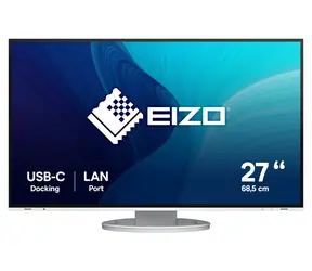 27" EIZO EV2795-WT bílá / Monitor / IPS / QHD 2560×1440 / USB-C / KVM switch / HDMI / DP