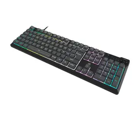 Corsair K55 CORE RGB černá / Herní klávesnice / membránová / DE layout / 10zón. RGB / USB