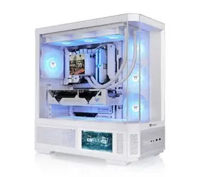 Thermaltake View 370 TG ARGB bílá / ATX / 2x USB-A 3.2 / 1x USB-C 3.2 / 4x 120mm ARGB / bez zdroje / průhledná bočnice