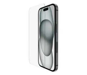 Belkin SCREENFORCE InvisiGlass Anti-Microbial / Ochranné sklo / Apple iPhone 16/15/14 Pro