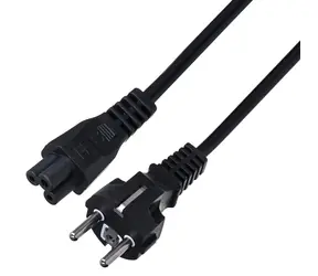 SAVIO CL-67 černá / Napájecí kabel / H03VV-F / 1,2 m / 250 V / 2,5 A