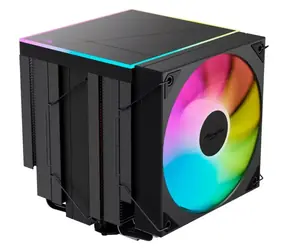 Alpenföhn Matterhorn 2 Aurora Max černá / Chladič CPU / dual tower / 250W TDP / 6× heatpipe / 2× 120mm ARGB