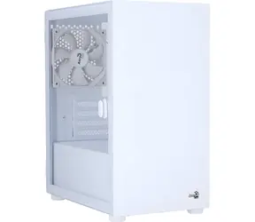 Aerocool CS-111-G-WT-v1 bílá / PC skříň / Mini Tower / Micro-ATX / Mini-ITX / tvrzené sklo / bez zdroje