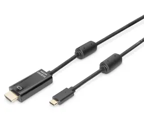 Digitus AK-300330-020-S černá / Kabel USB-C na HDMI / 4K 60 Hz / 2 m
