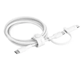 Belkin BOOST CHARGE kabel 2-v-1 USB-C + Lightning bílá / 1,5m