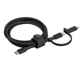 Belkin BOOST CHARGE kabel 2-v-1 USB-C + Lightning černá / 1,5m