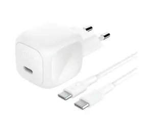 Belkin BOOST CHARGE charger bílá / Nabíječka / USB-C / 45W / PD / PPS / s kabelem USB-C