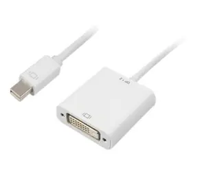 Sharkoon bílá / Adaptér / mini DisplayPort 1.2 na DVI-D / pozlacené konektory / 15 cm