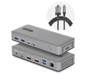 StarTech USB-C Dual DisplayPort Docking Station / Dokovací stanice / 2x DisplayPort / PD 100W / 4x USB 3.2 / 2x USB-C