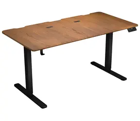 Endorfy Atlas L Electric ořech/černá / Herní stůl / elektrické nastavení výšky 73–120 cm / 150 × 78 cm / 80 kg