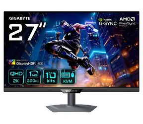 27" GIGABYTE M27Q2 QD černá / Monitor / SS-IPS / 2560x1440 / 200Hz / HDMI + DP + USB-C / KVM
