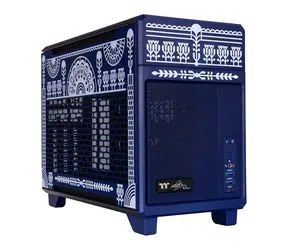 Thermaltake TR100 Koralie Edition modrá-bílá / PC skříň / Mini-ITX / SFF / 280 mm AIO / 21 l
