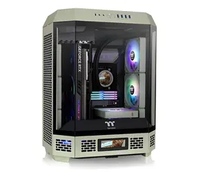 Thermaltake The Tower 600 světle zelená / ATX / 4x USB-A 3.2 / 1x USB-C 3.2 / 2x 140mm / bez zdroje / průhledná bočnice