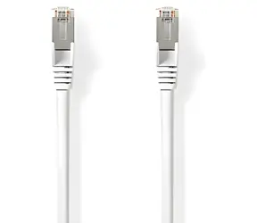 Nedis Cat 8.1 bílá / Síťový kabel / S/FTP / RJ45 - RJ45 / 10 m / LSZH