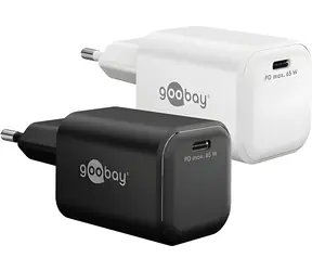 Goobay Nano 65W černá / Síťová nabíječka / 1x USB-C / USB-C PD / GaN / 65W