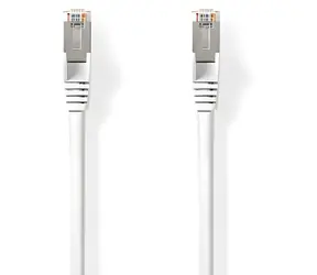 Nedis Cat 8.1 bílá / Síťový kabel RJ45 / S/FTP / 20 m / 2000 MHz / LSZH