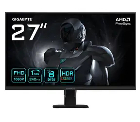 27" GIGABYTE GS27F2 černá / Monitor / SS-IPS / 1920 x 1080 / 240 Hz / 1 ms / HDR10 / 2x HDMI+DP / VESA
