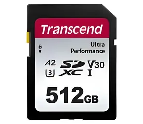 Transcend 340S SDXC 512GB / Paměťová karta / Class 10 / UHS-I U3 / V30 / A2