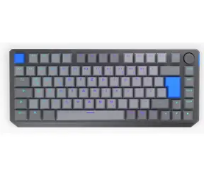 Endorfy Thock V2 75% Wireless DE šedá / Herní klávesnice / Bezdrátová / Endorfy Yellow / USB&BT&2.4GHz / DE layout