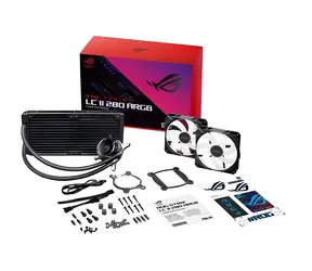 ASUS ROG STRIX LC II 280 ARGB černá / Komplet vodního chlazení CPU / 2x 140mm / ARGB