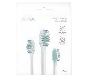 MOVA ABH2-CL / Náhradní hlavice pro sonický kartáček / 3 ks / MOVA Fresh 20, Sensus Fresh 10