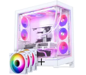 Phanteks NV Series NV9 bílá / Počítačová skříň / E-ATX / A-RGB / průhledná bočnice / bez zdroje